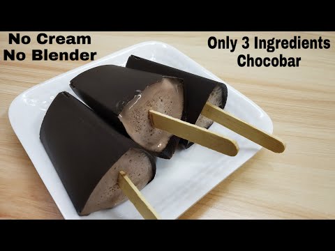 Chocolaty Chocobar Without Cream, Blender, Condensed Milk, Egg | चॉकोबार बनाए गेहूँ के आटे से 3 चीजो