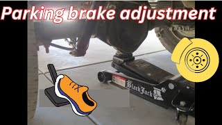 How to adjust parking brake Chevy Silverado 2500hd