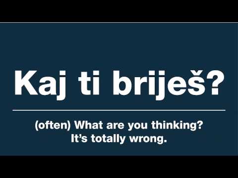 Learn Zagreb Dialect #2 Jargon & Common Phrases
