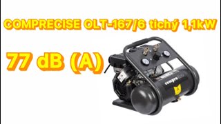 COMPRECISE OLT-167/6 Tichý kompresor bezolejový 1,1kW