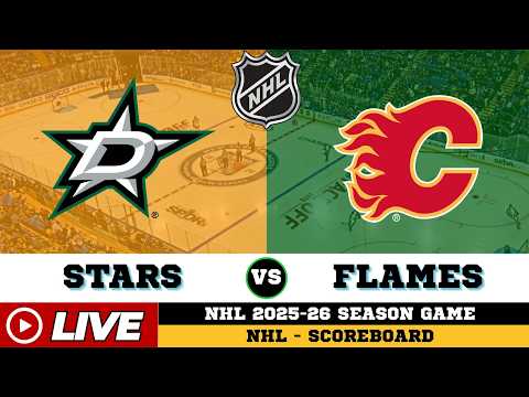 🔴LIVE : Dallas Stars Vs Calgary Flames | NHL 2026 | NHL Live SCOREBOARD