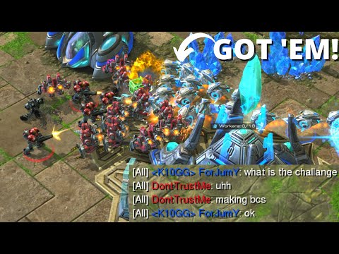 I TRICKED This Top Grandmaster Protoss With A Brutal Cheese (Speedrunning SC2)