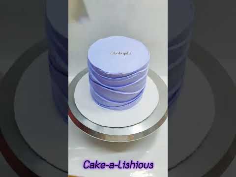 Wave Cake Tutorial| Perfect Wave Effect| #howto make waves on cake #shorts Butterfly🦋 Wave Cake #new