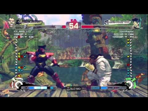 ICE_MAN_213 (Balrog) Vs SpiritRaptor (M.Bison) SSF4 AE Ranked Matches - PSN