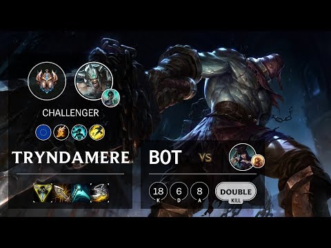 Tryndamere Bot vs Caitlyn - EUNE Challenger Patch 10.3