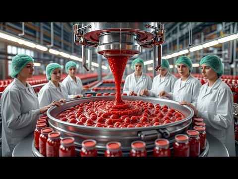 UNBELIEVABLE Scale: 1,000,000 Jars of Raspberry Jam – Inside HYPNOTIC Cooking Lines (Full Process)