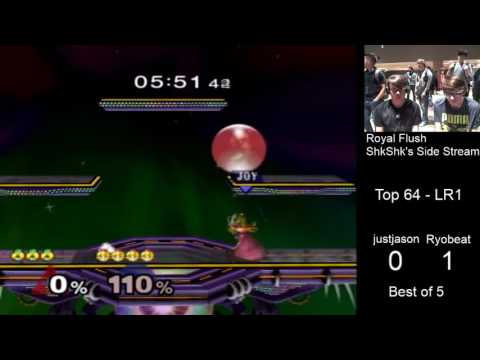 Royal Flush SSBM Top 64 LR1 - Just Jason (Sheik) vs. Ryobeat (Peach)