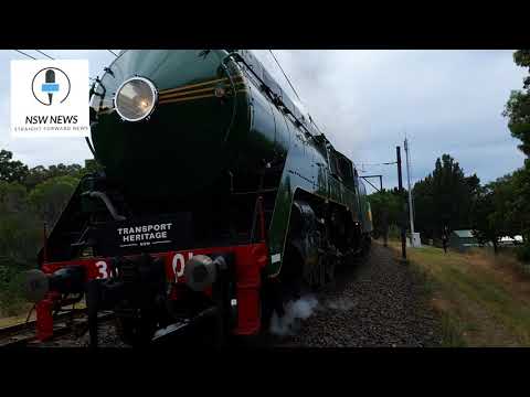Locomotive 3801 is taking the spotlight in Western Sydney this weekend since 2007