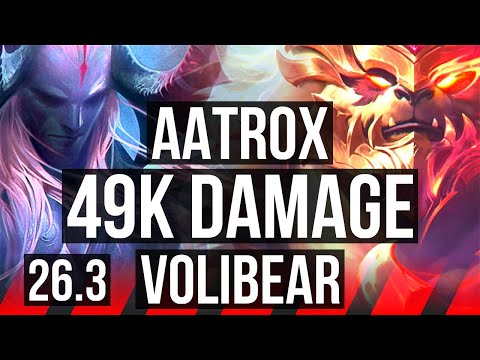 AATROX vs VOLIBEAR (TOP) | 49K damage | KR Master | 26.3