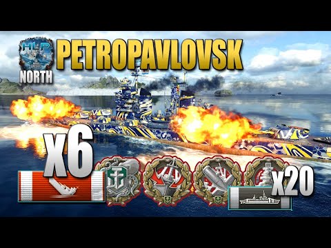 Cruiser Petropavlovsk on map North - World of Warships