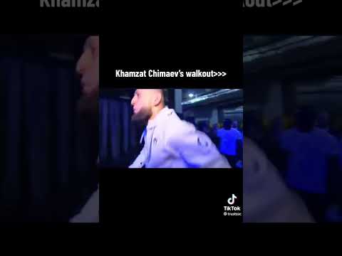 Walkout of Khamzat Chimaev 🔥🔥🔥One of the best fighters #reels #ufc #khamzatchimaev