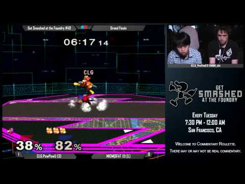 Get Smashed at the Foundry #49 - Grand Finals: CLG.PewPewU (Falco) vs MIOM|SFAT (Fox)