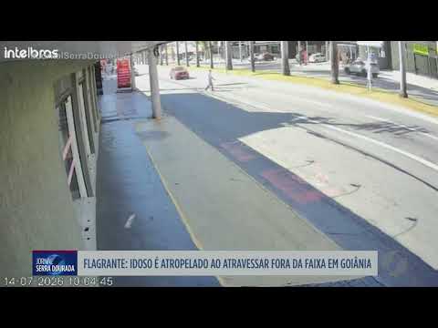 Idoso é atropelado ao atravessar fora da faixa em Goiânia