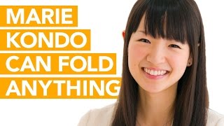 Marie Kondo is a folding master! Watch her demonstrate on long sleeve clothes