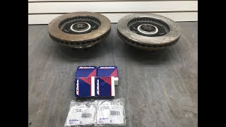 How to Replace  Front Rotors, Brakes pads and Bearings. in a 2000 Chevy Express 3500