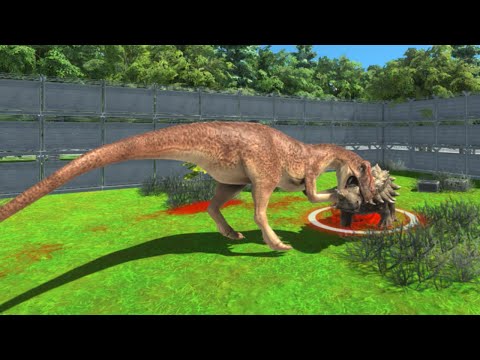 Allosaurus VS All Unit Herbivore Dinosaurs - Animal Revolt Battle Simulator