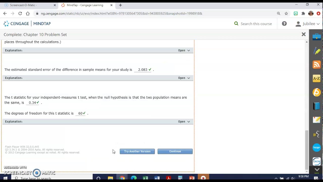 Chapter 10 Problem Set Question 4