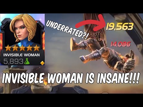 Invisible Woman Is So UNDERRATED! Huge Damage & Utility - Marvel Contest Of Champions