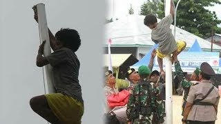 Dianggap Tak Seberuntung Joni, Begini Nasib Reza, Bocah Putus Sekolah yang Juga Panjat Tiang Bendera