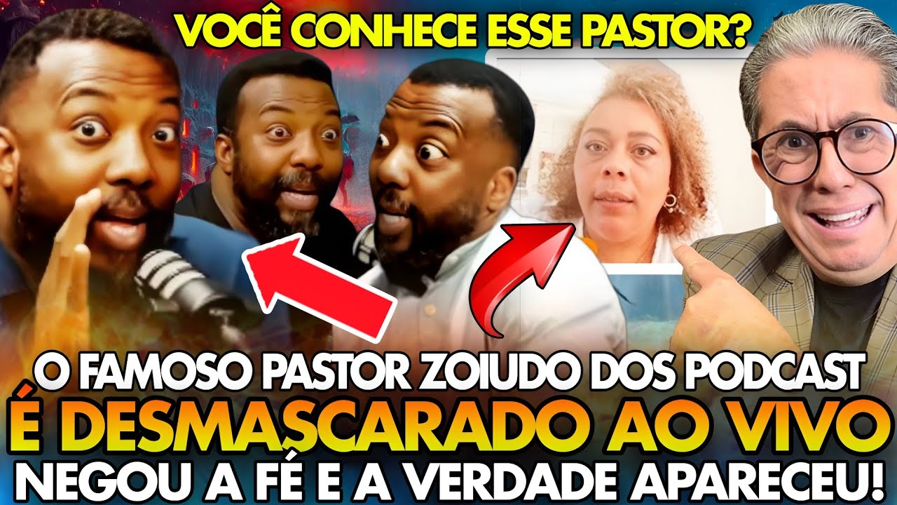 VERGONHOSO! O FAMOSO PASTOR ZOIUDO DOS PODCASTS CARLOS EDUARDO É DESMASCARADO AO VIVO NEGOU A FÉ!