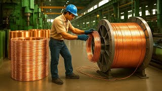How 99.99% Pure Copper Is Made | Transformation Into Wire Inside a Massive Smelting & Refining Plant
