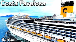 COSTA FAVOLOSA cruzeiro navio  Brasil viagem cruise Brasil  @navios2025  2025  ship google drone