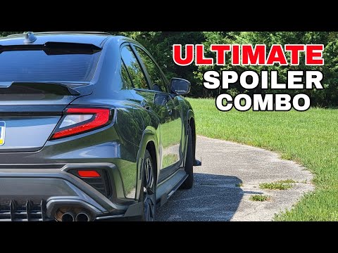 22+ WRX Perfect Spoiler Setup (Noble Trunk & Roof Spoiler)