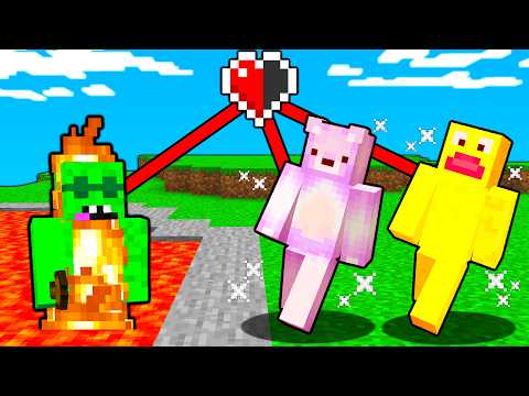 Minecraft, But We Share ONE HEART...