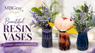 🌸 Stunning Resin Vases DIY | Easy Handmade Home Decor That Looks Expensive! ✨