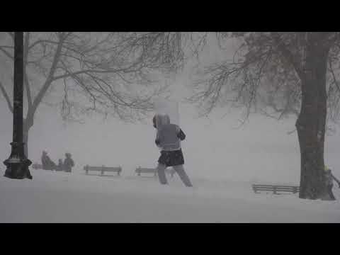 1st blizzard of 2022 in Boston
