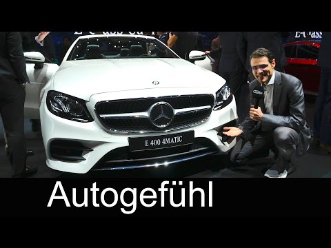 Mercedes E-Class Convertible E-Klasse Cabriolet REVIEW Geneva Motor Show 2017 - Autogefühl