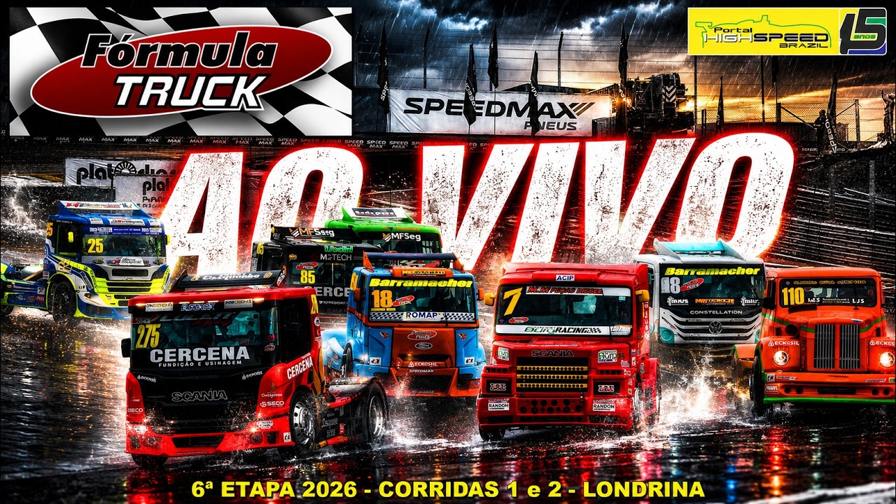 🔴 FÓRMULA TRUCK | Corridas 1 e 2 | 6ª Etapa de 2026 | Londrina (PR) | Ao Vivo