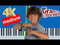 CBeebies Grandpa In My Pocket Theme Song Slow Medium Piano Tutorial 4K