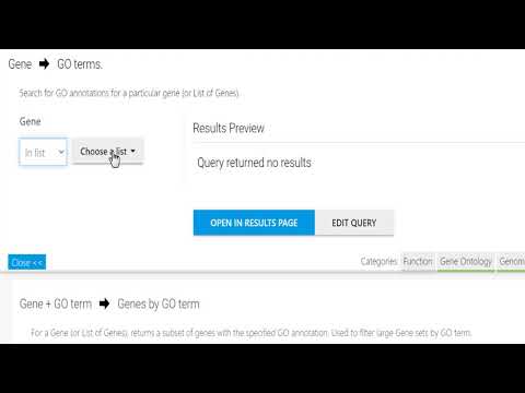 Gene Ontology Data   First example
