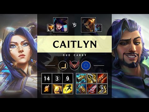 Caitlyn ADC vs Akshan: Triple Kill, Legendary - EUW Grandmaster Patch 14.24