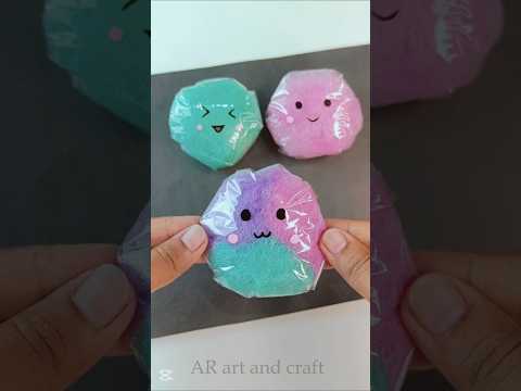Cute DIY no paper squishy 💕 #shorts #youtubeshorts #art #craft #squishy