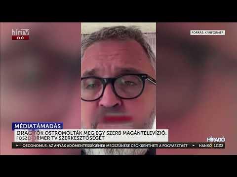 Tüntetők ostromolták meg egy szerb magántelevízió, az Informer TV szerkesztőségét - HírTV