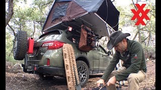 Rooftop Tent Camping Sierra Ancha Mountains Subaru Outback Overland  by 4XPEDITION