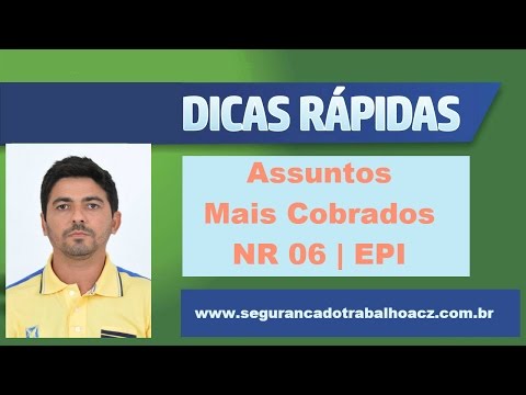 Resumo Esquematizado NR 06 -  EPI | Só Os Assuntos Que Cai Na Prova