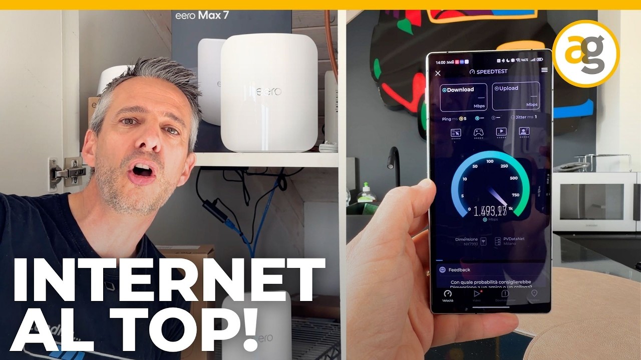 COME COPRIRE al MEGLIO CASA o UFFICIO. Router EERO e FIBRA 10Gb