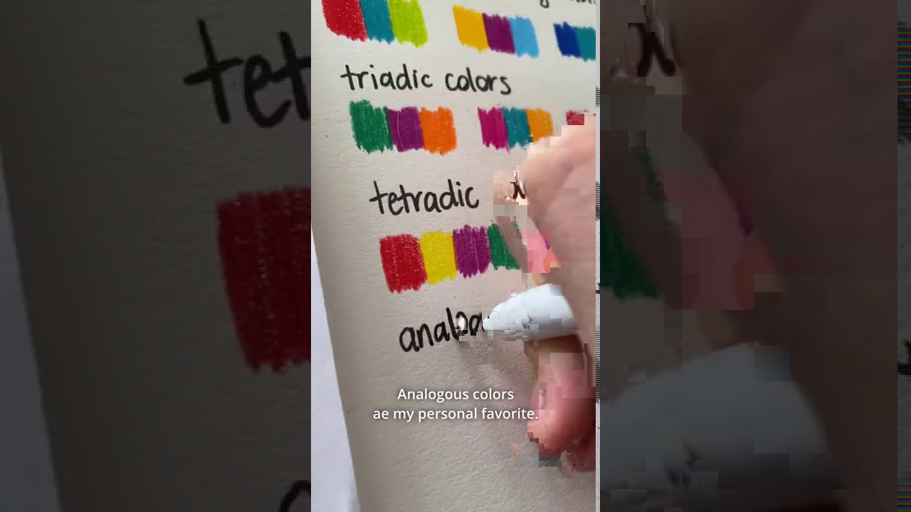 Choosing Colors with Color Harmonies & the Color Wheel #shorts