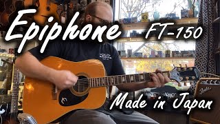 Video thumbnail for Epiphone FT-150 MIJ at Collar City Guitars by Collar City Guitars
