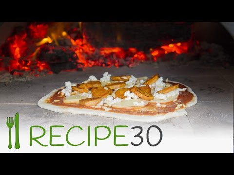 Fried pizza made from scratch with cheese garlic and rosemary By RECIPE30 com