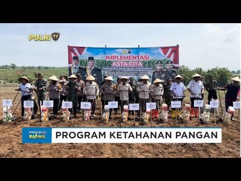 POLRES SUKOHARJO TANAM JAGUNG DUKUNG PROGRAM KETAHANAN PANGAN