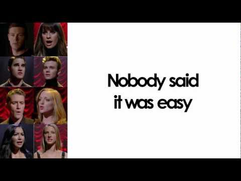 Glee - The Scientist (Lyrics)