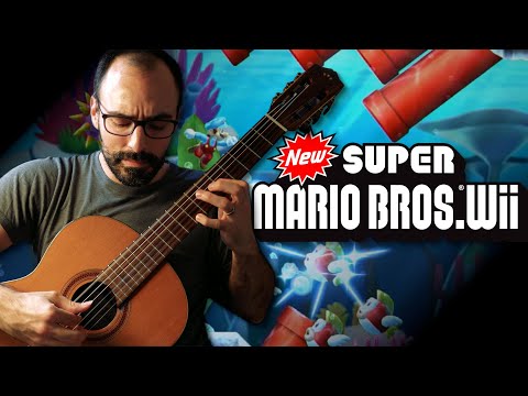 UNDERWATER THEME 🌊 on CLASSICAL GUITAR | Super Mario Bros. Wii Guitar Cover