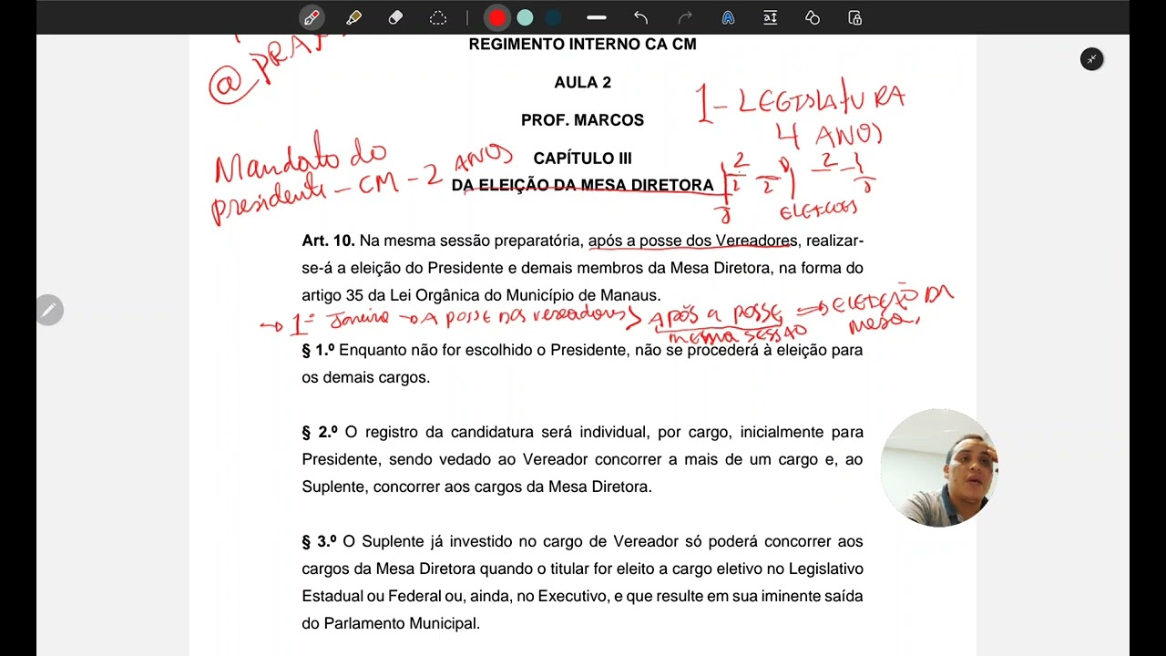 Regimento Interno da CMM - Aula 2