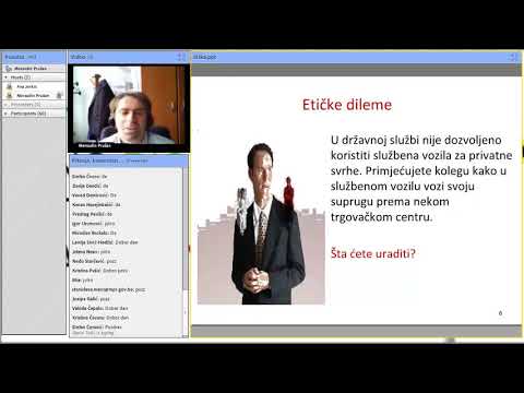 Webinar Etika u javnoj upravi, integritet, prevencija korupcije, Mersudin Pružan, ADS BiH, 23.3.2020