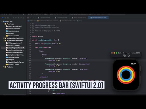 SwiftUI 2.0 Activity progress bar (watchOS 7.0)