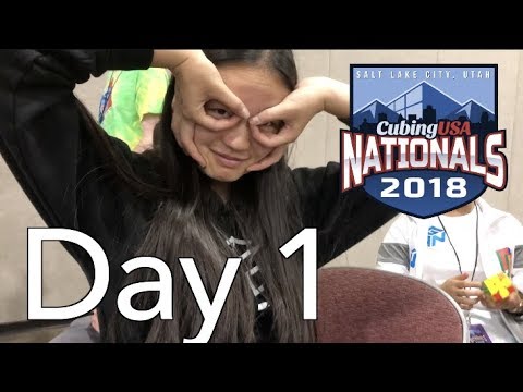 CubingUSA Nationals 2018 Competition VLOG! [Day 1]